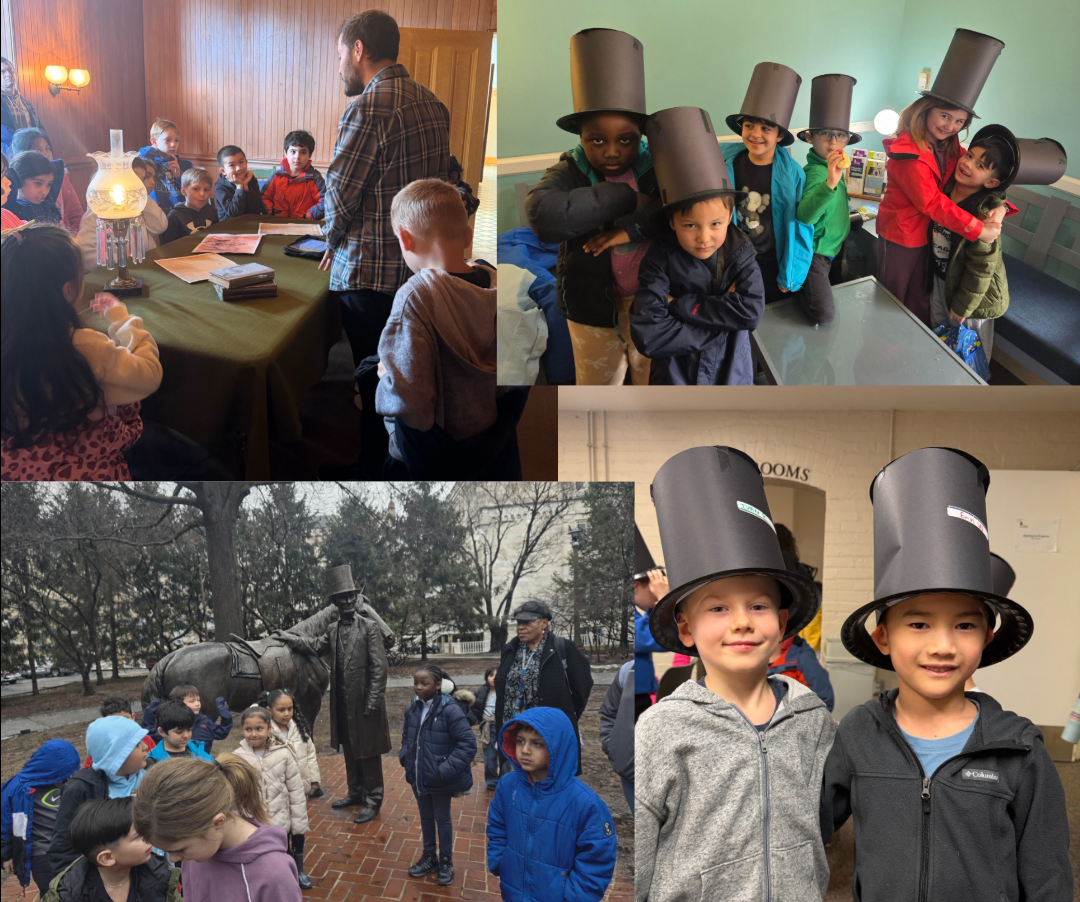 First graders field trip to Lincoln Cottage
