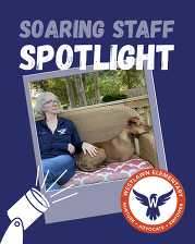 Mrs. Larkin and her dog