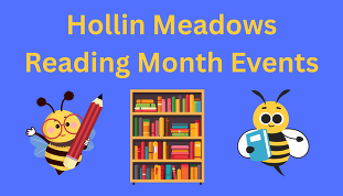 Holli Meadows Reading Month Events graphic