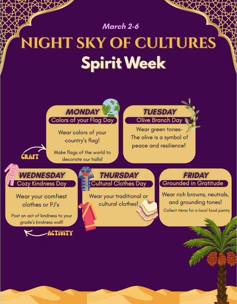 Night Sky of Cultures Spirit Week