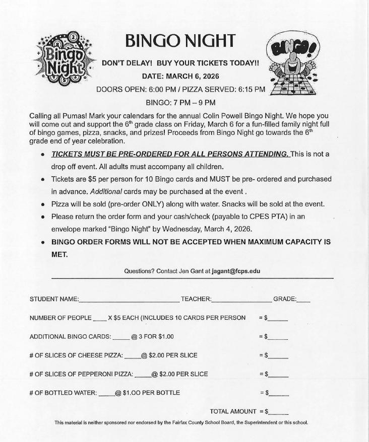 Bingo night 