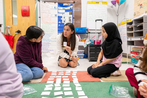 Students in a math group 