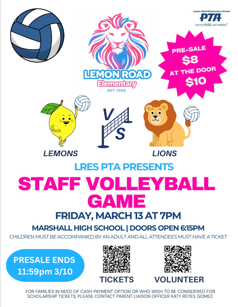 LRES Volleyball Flyer