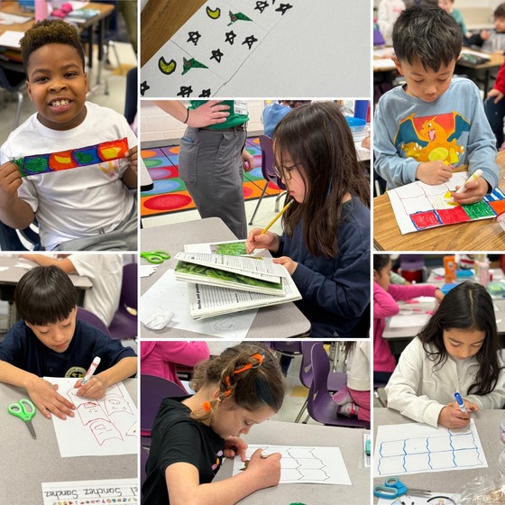 Pictures of 2nd Grade Geometry Lesson