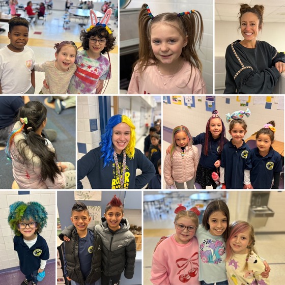 Crazy Hair Day Photo Collage