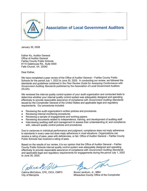 OAG External Peer Review Report 