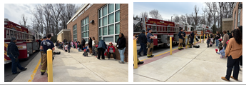 Our Preschool and PAC students had an exciting visit from our local firefighters! 