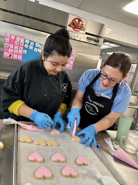 DCC student and Melanie