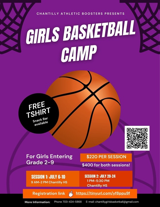Chantilly Girls basketball camp