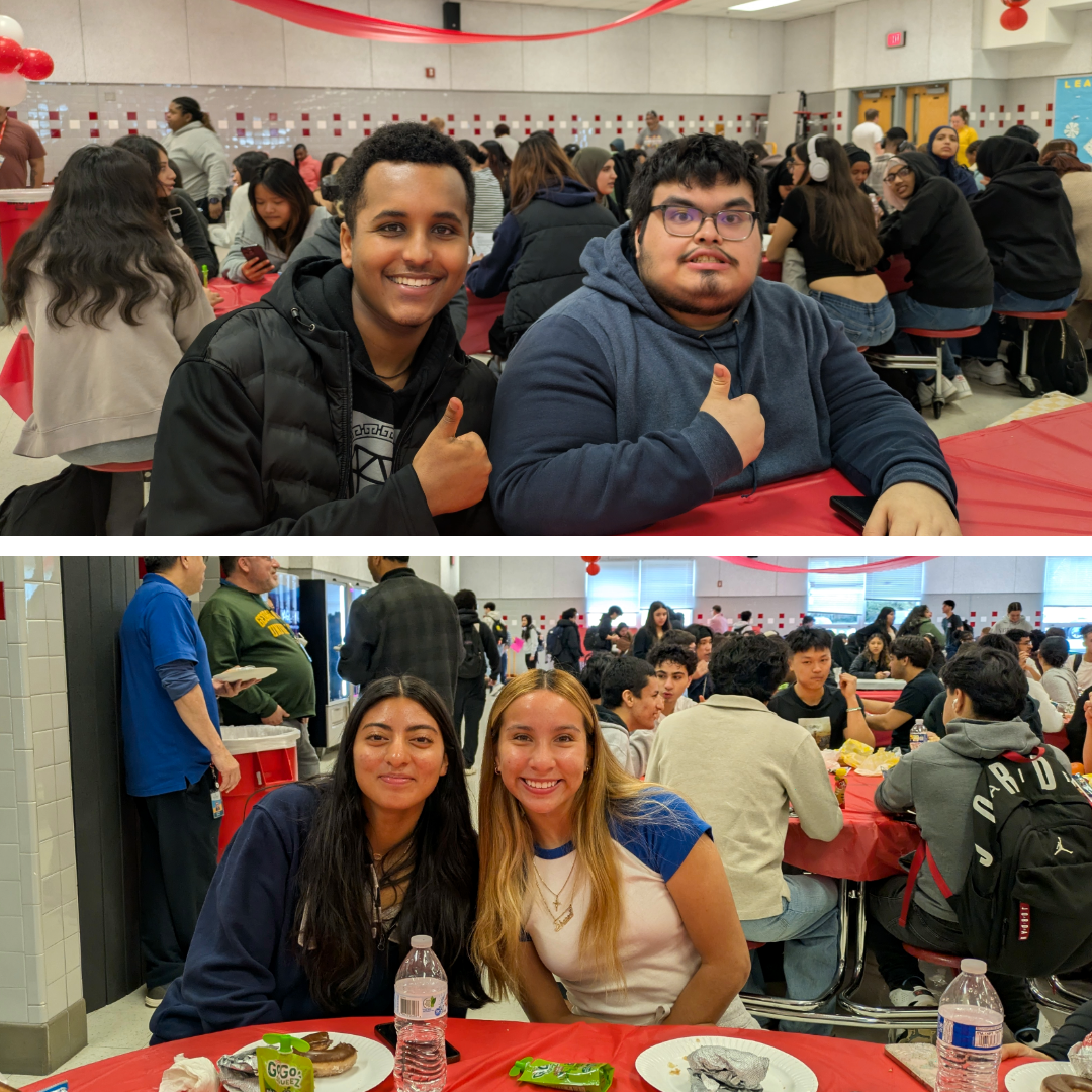 Students at breakfast