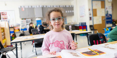 Kindergarten student