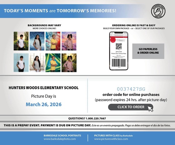 Spring Picture Day 2026 - Rescheduled