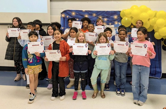 Upper Students at Reflections Awards Ceremony