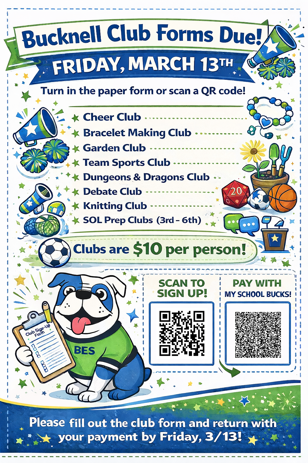 Club Form Sign Up (English)