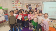 sixth grader myster readers in a first grade classroom