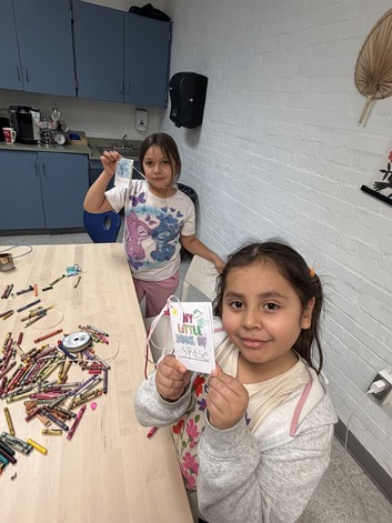 Students creating books during afternoon clubs 
