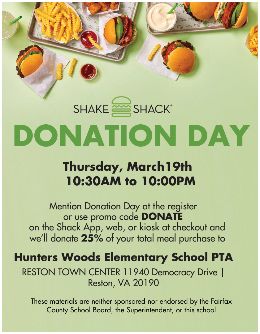 Shake Shack fundraiser March 2026