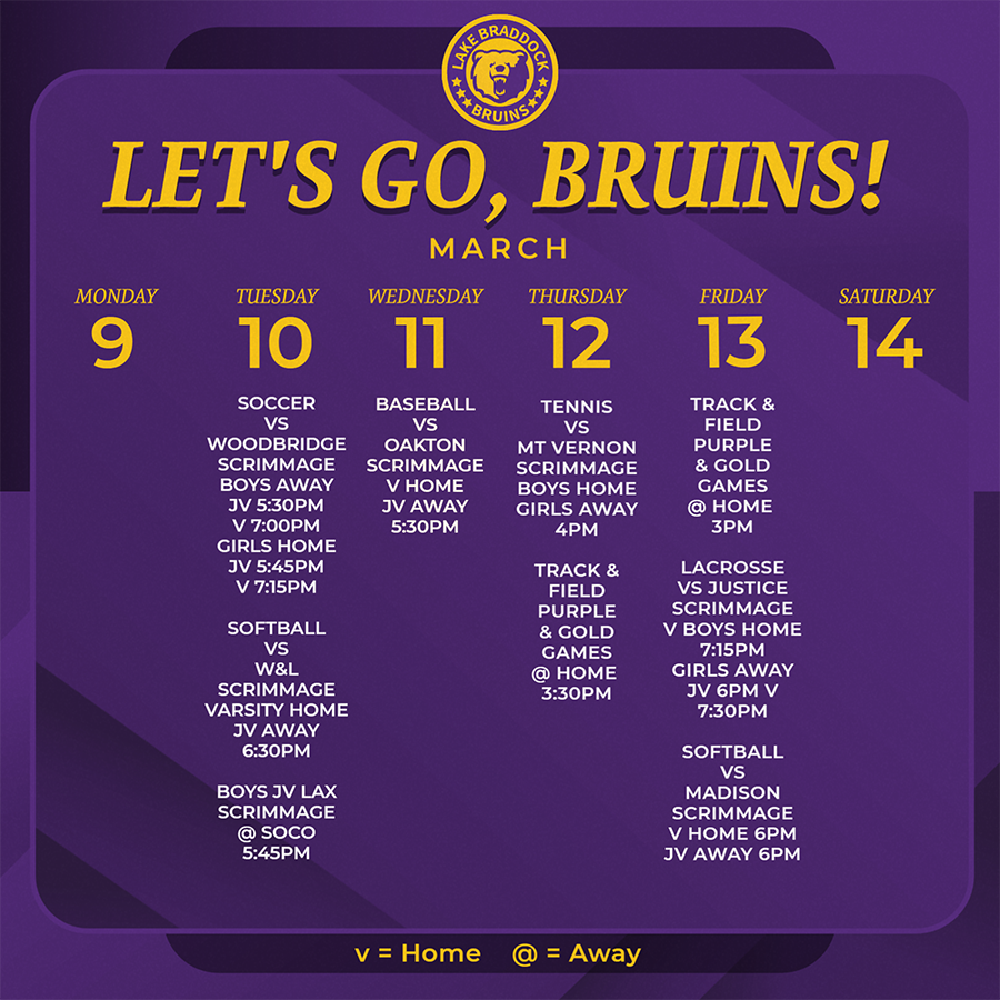 Bruins in Action This Week