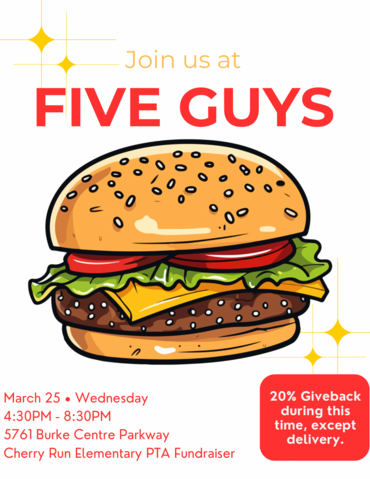 Five Guys Fundraiser