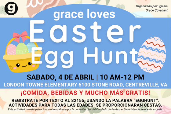 egg hunt flyer - Spanish