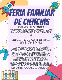 Family Science Night Flyer
