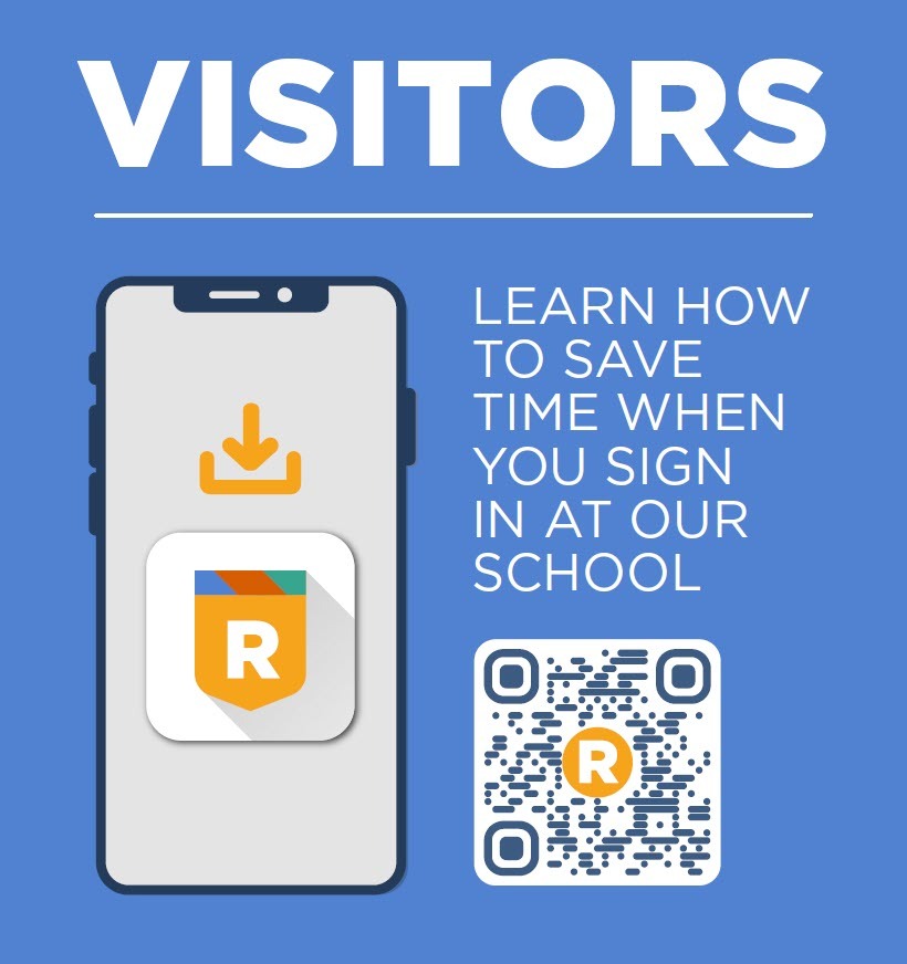 Visitors can use the Raptor Passport to scan a QR code at your school’s visitor entrance