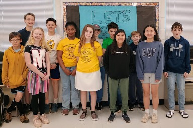 Picture of students in Frost Honors band