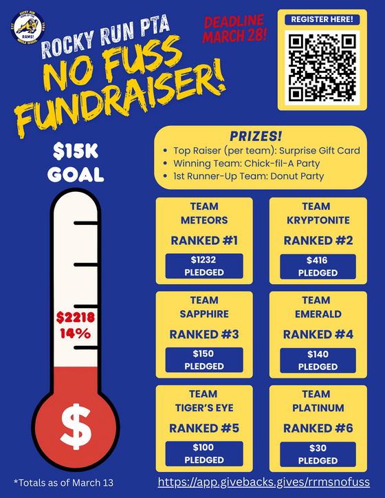 No Fuss Fundraiser Flyer
