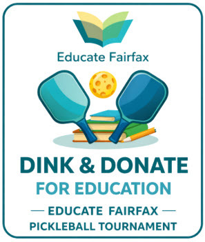 dink and donate for education flyer