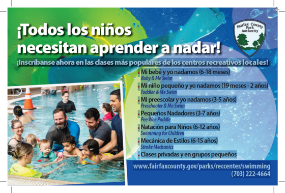 County Rec Center Swim Class Information (Spanish)