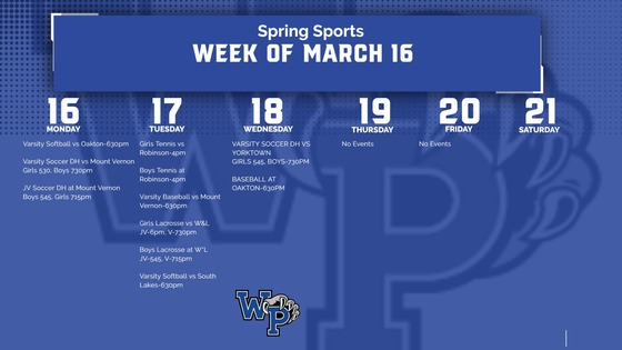 Week of March 16th