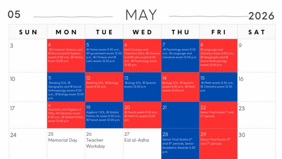 May calendar