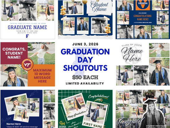 Graduation fundraiser flyer