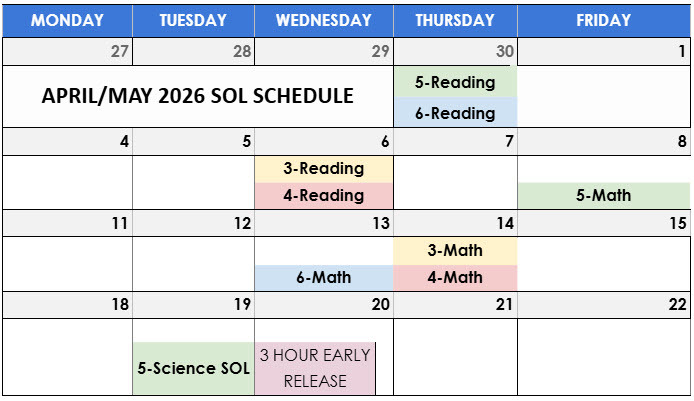 SOL Schedule
