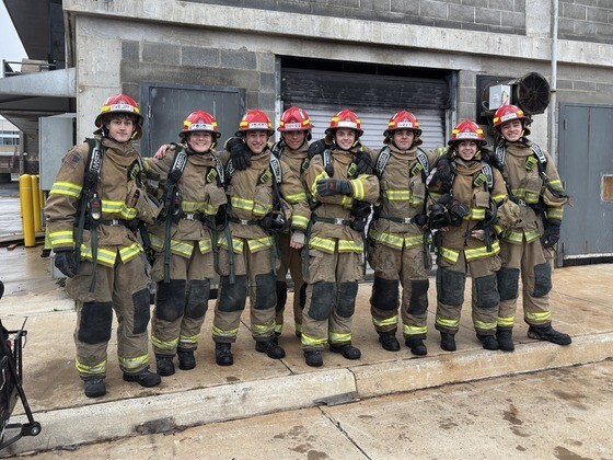 Fire Academy students standing together