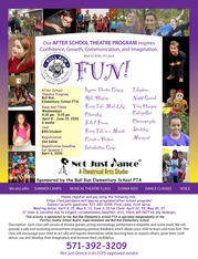 Just Dance after school program flyer