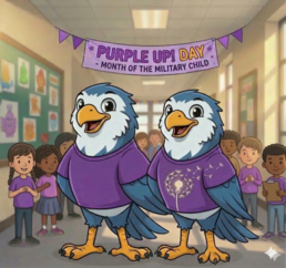 Purple Up for Month of the Military Child in April