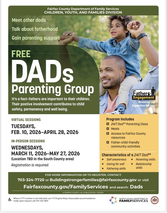 Dads parenting group flier
