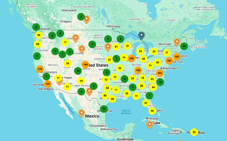 Montessori North American Map