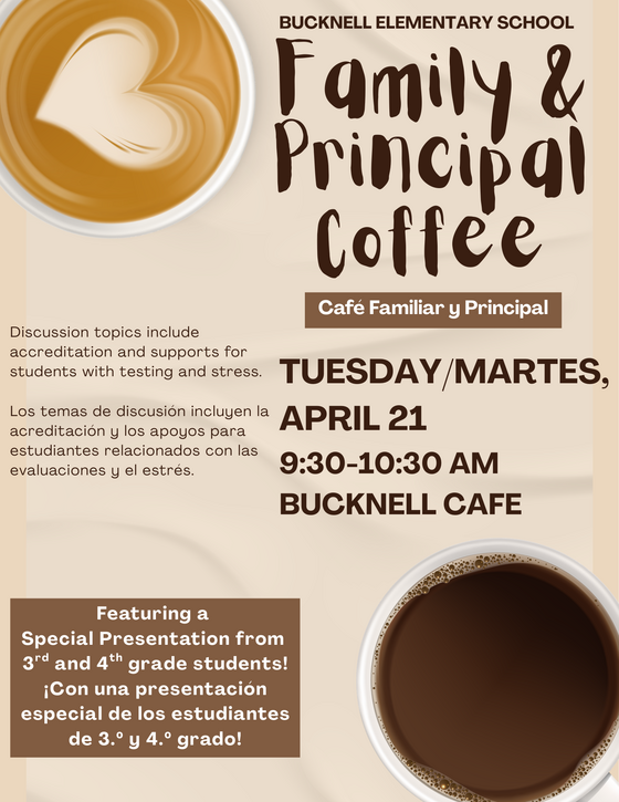 Principal Coffee Chat Flyer