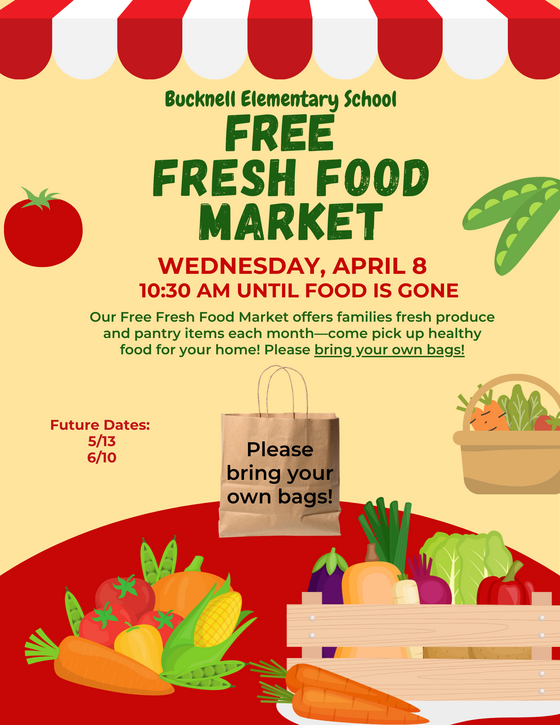 Family Food Market Flyer in English