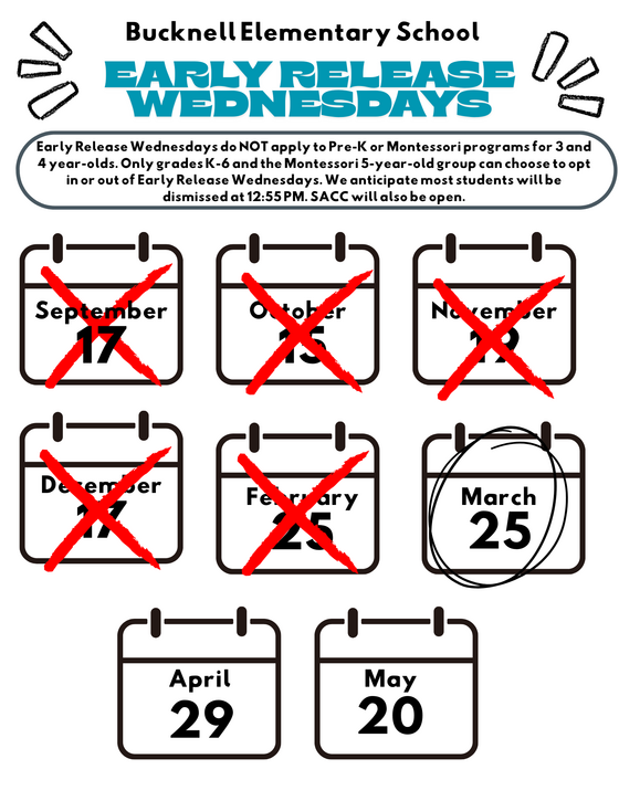 Early Release Wednesday Flyer