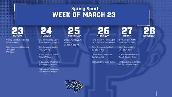 Week of March 23rd