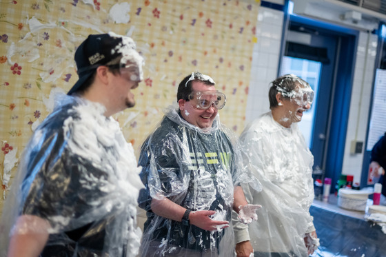 adults participating in pi day 2