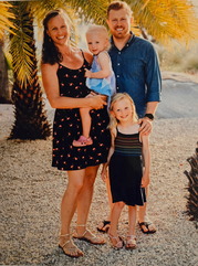 Ms. Riffe and her family at her favorite place--the beach!