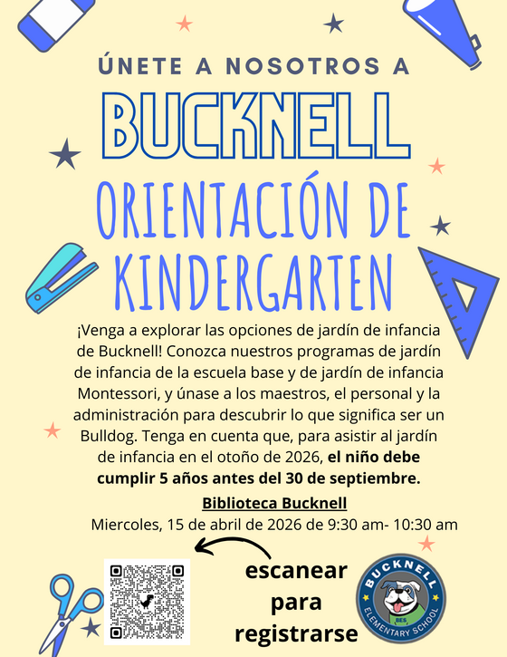 Kindergarten orientation flyer