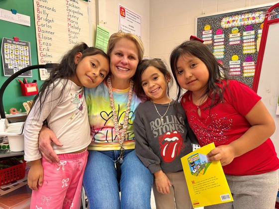 Ms. Freeland and students