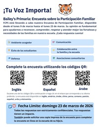 Family Engagement Survey Flyer