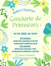 Band Concert Flyer Spanish
