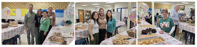 Adults at a school event